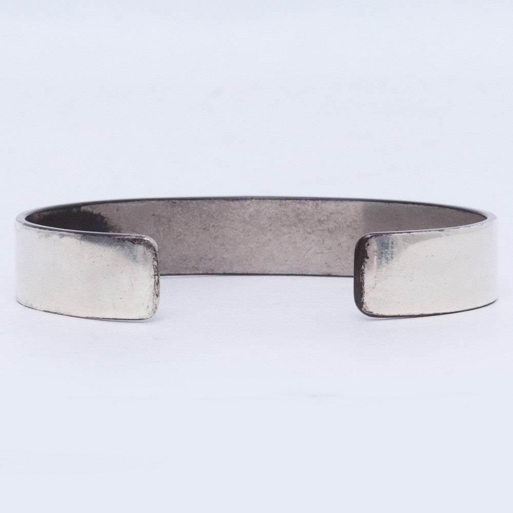 GORO'S Flat Gold Eagle Bracelet Silver Gold Size L