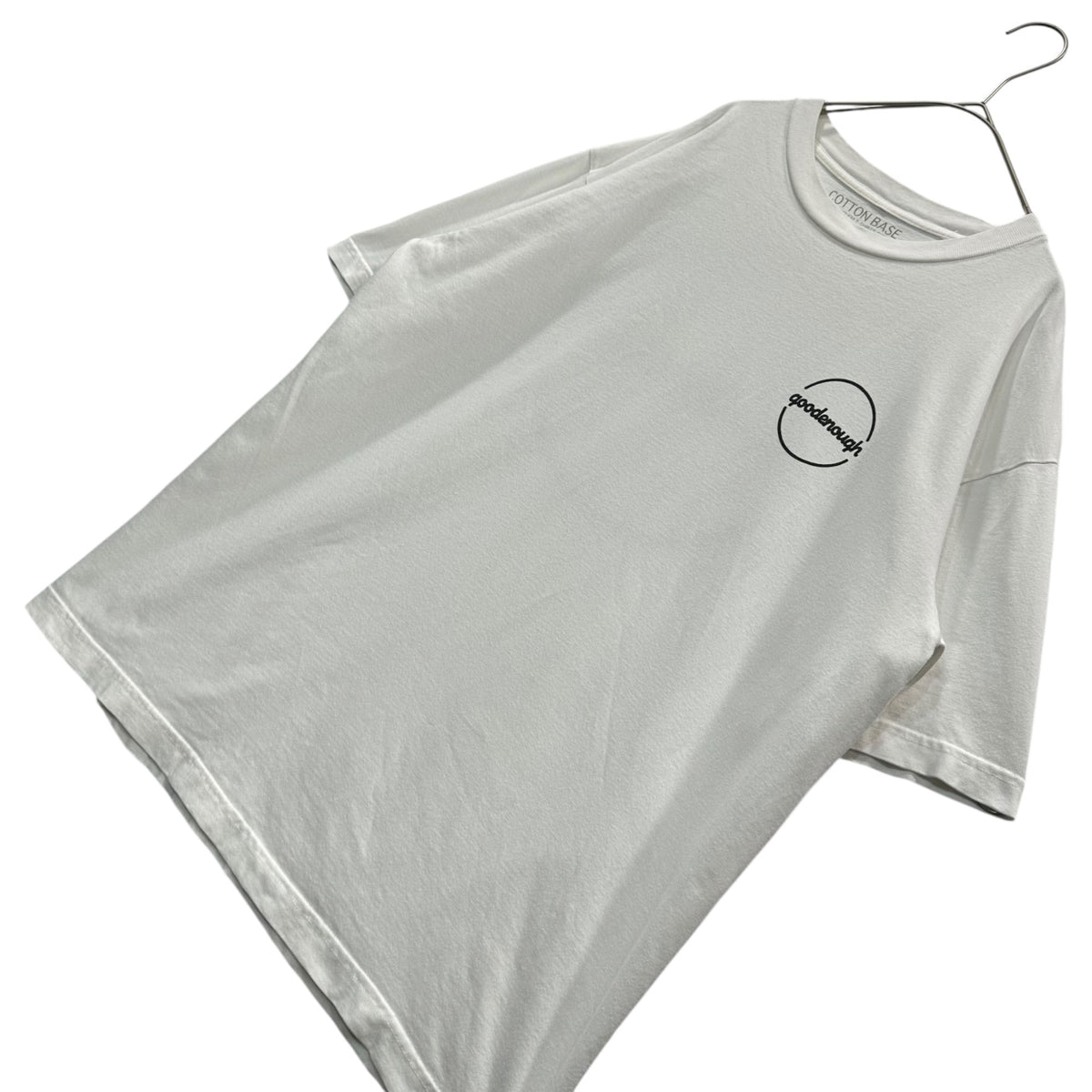GOODENOUGH 2008 Cotton Circle Logo T-Shirt White Size L