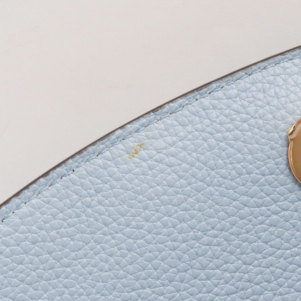 GUCCI ZUMI 2WAY Chain Leather Shoulder Bag Light Blue Size F