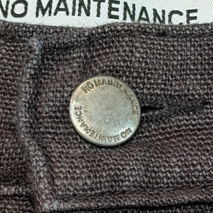 NO MAINTENANCE Baggy Carpenter Linen Pants Brown Size 32