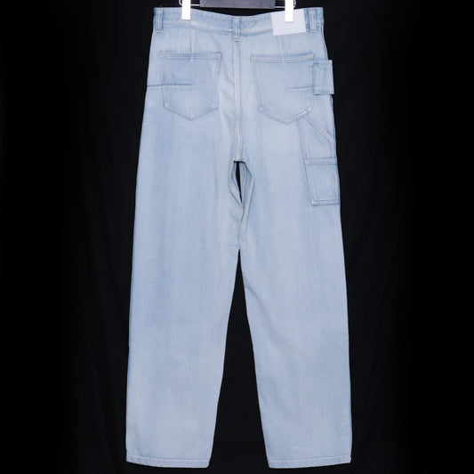 DIOR Carpenter Double Knee Denim Light Indigo Size 46