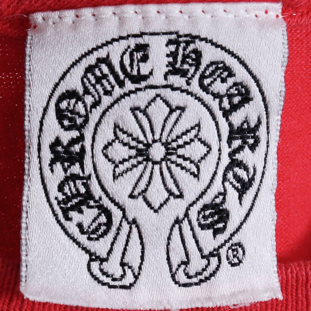 CHROME HEARTS Old CH T-Shirt English Logo Red Size M