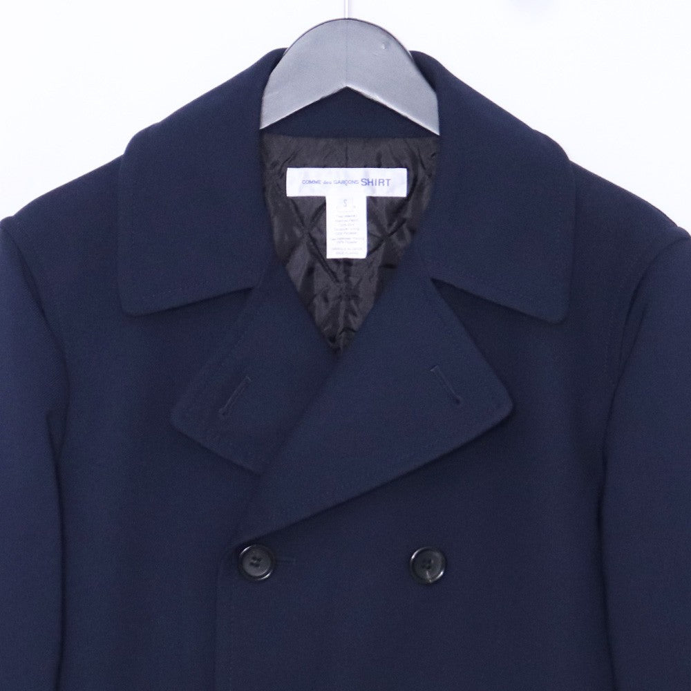 COMME DES GARCONS SHIRT 25AW Double Coat Navy Size S
