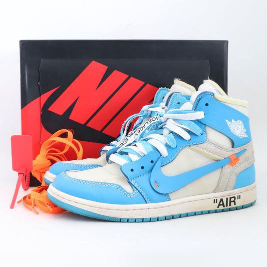 Off-White Air Jordan 1 High UNC White Sneakers Size 26cm