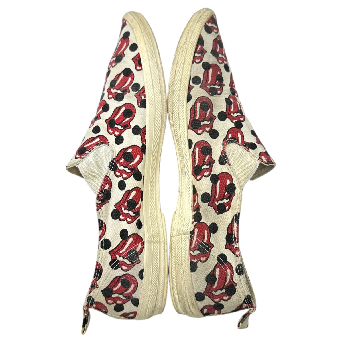 COMME des GARCONS HOMME PLUS 06SS Ivory Red Sneakers Size 27.0cm