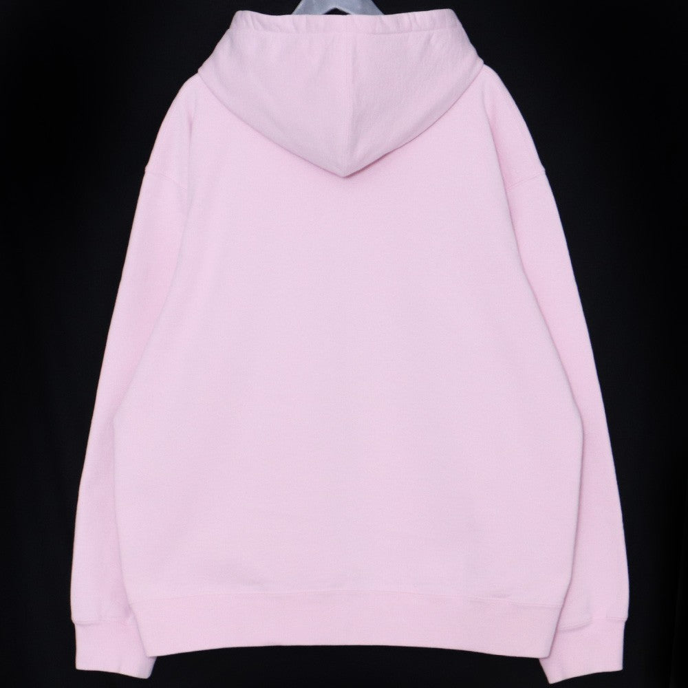 SUPREME 22SS Burberry Box Logo Pullover Hoodie Pink Size XL