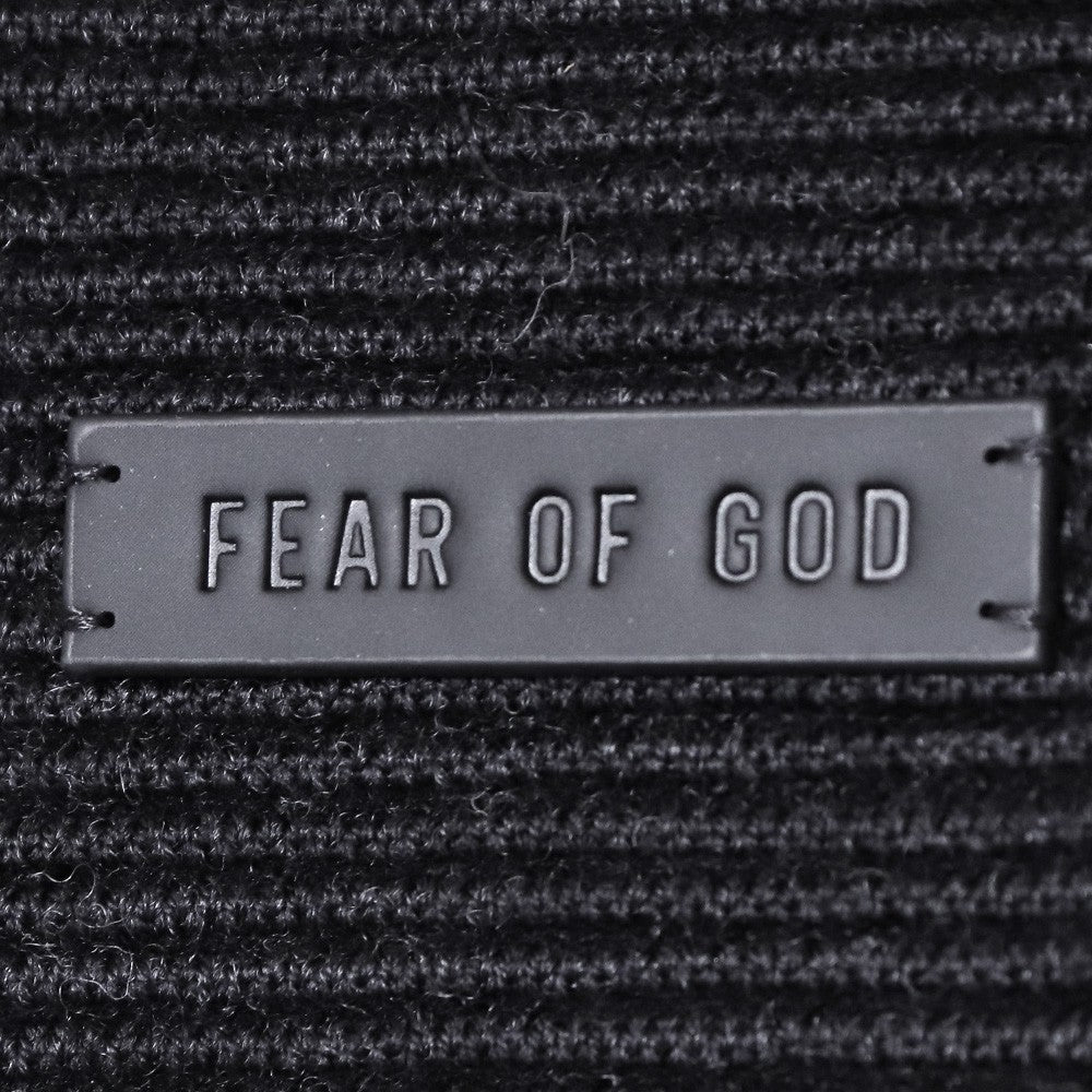 FEAR OF GOD Black Dropped Shoulder Crewneck Sweater Size L