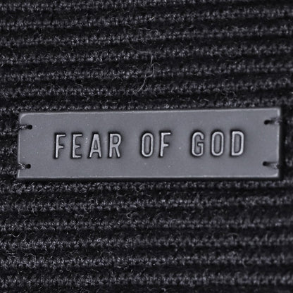 FEAR OF GOD Black Dropped Shoulder Crewneck Sweater Size L