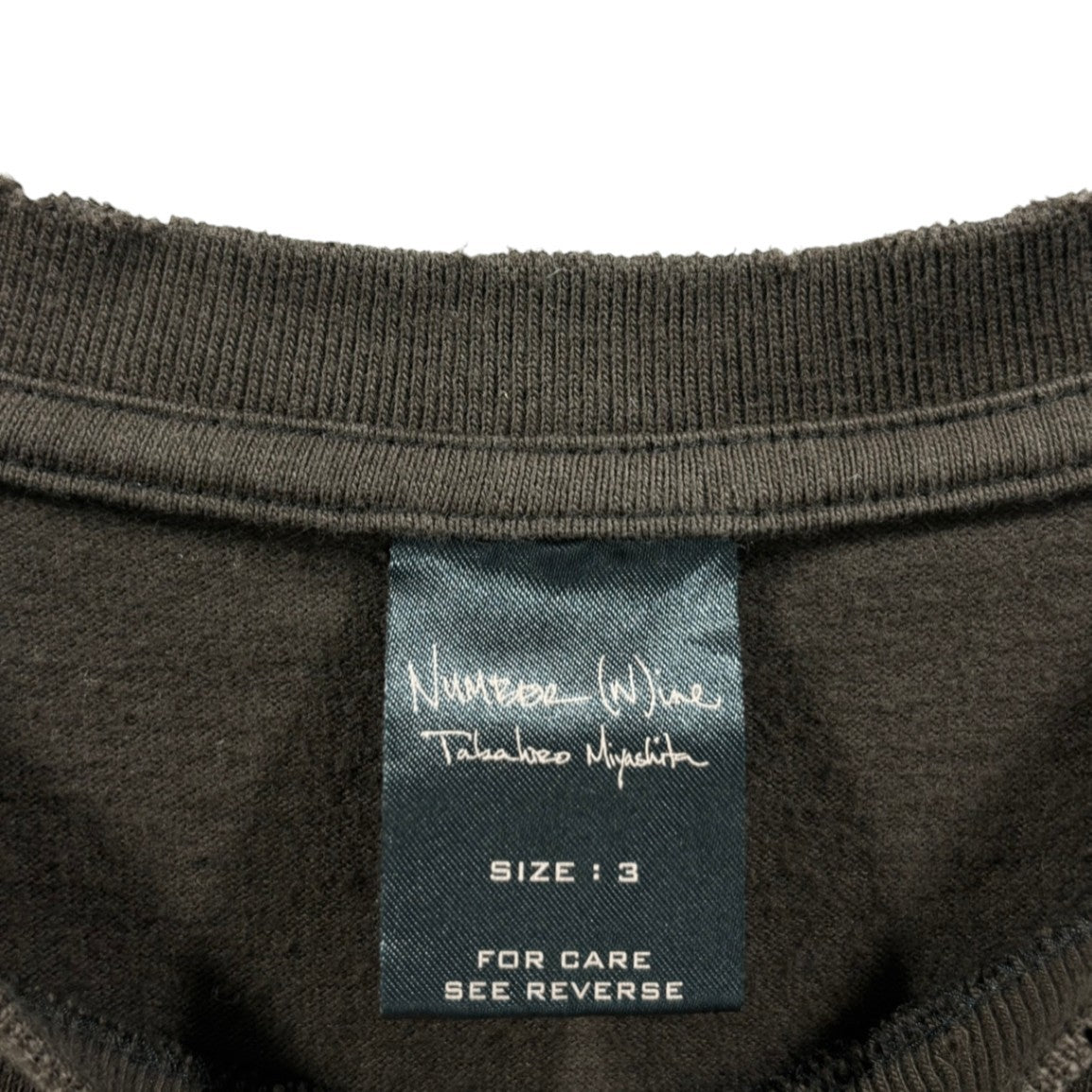 NUMBER (N)INE Night Crawler Asymmetrical T-Shirt Size 3