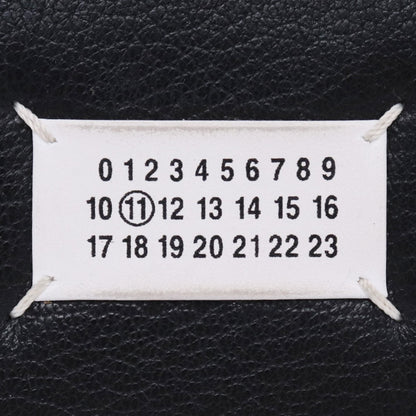 Maison Margiela Tag Leather Zip Around Wallet Black Size F