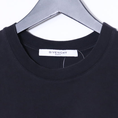 GIVENCHY Gold Logo Print T-Shirt Black Size XXS