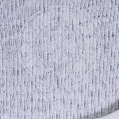 CHROME HEARTS Vertical Logo Rib Tank Top White Size S