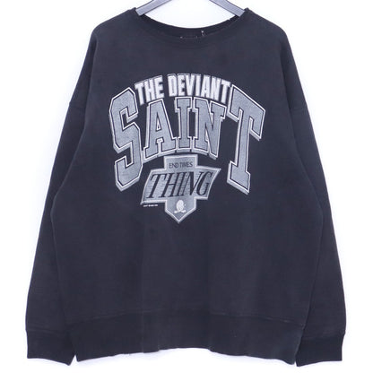 SAINT MICHAEL 25SS THE DEVIANT Sweatshirt Black Size XL