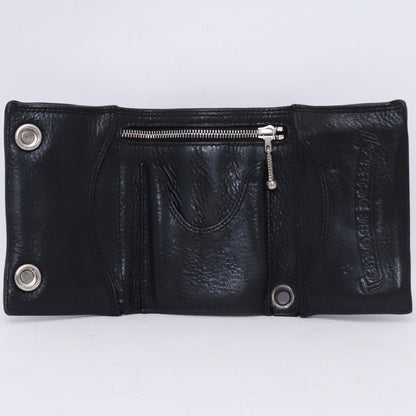 CHROME HEARTS 3-Fold Cemetery Cross Patch Wallet Size F