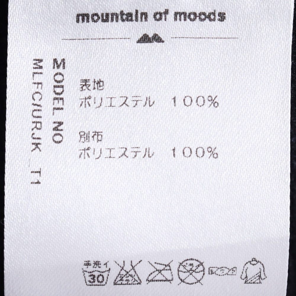 MOUNTAIN OF MOODS Zip-Up Fleece Jacket Black Size L