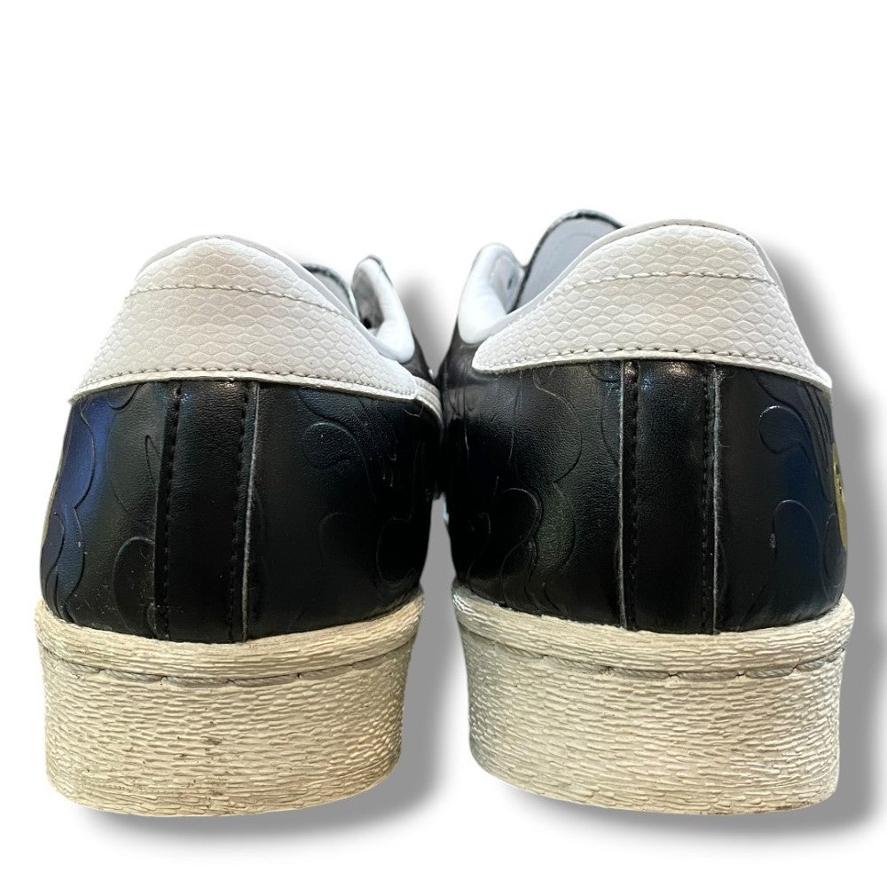 Bape Adidas Atmos Super Star V Black Sneakers Size 28cm