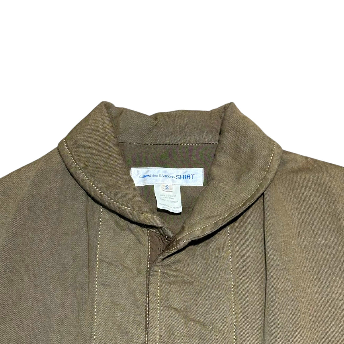 COMME des GARCONS SHIRT 00s Product-Dyed Jacket Khaki Size S