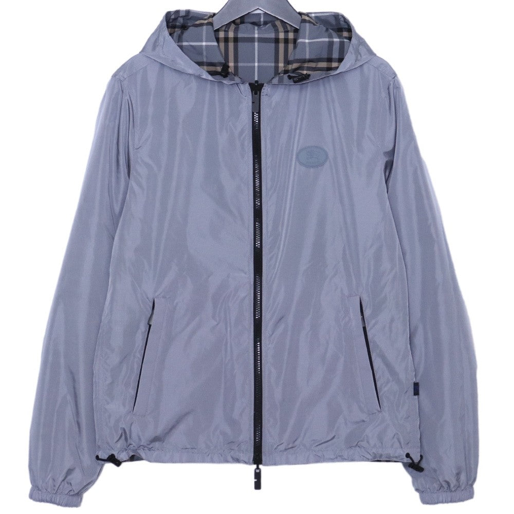 Burberry 26SS Reversible Check Hooded Jacket Gray Size XS