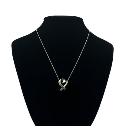 TIFFANY & CO. Paloma Picasso Loving Heart Necklace Silver