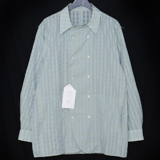 TOZAOU 25SS Cook Lining Check Shirt Blue Size L