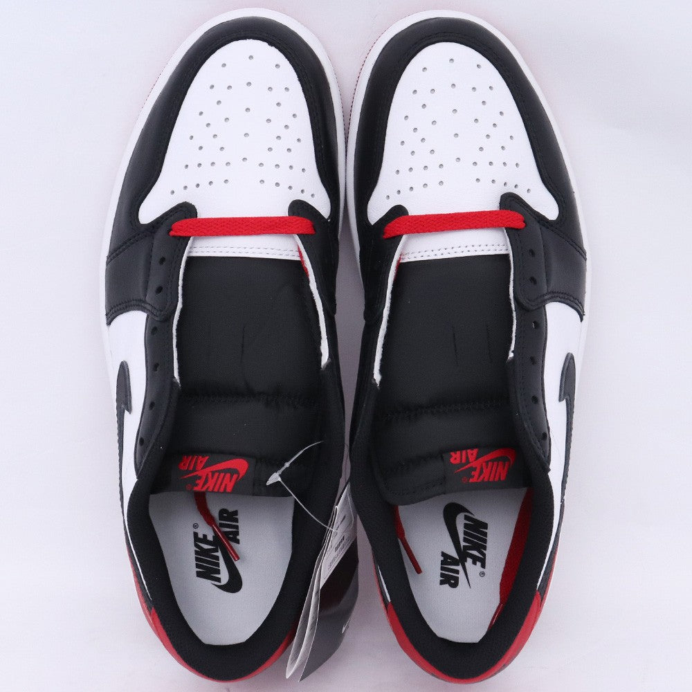 NIKE AIR JORDAN 1 Retro Low OG Black Toe Sneakers Size 29cm