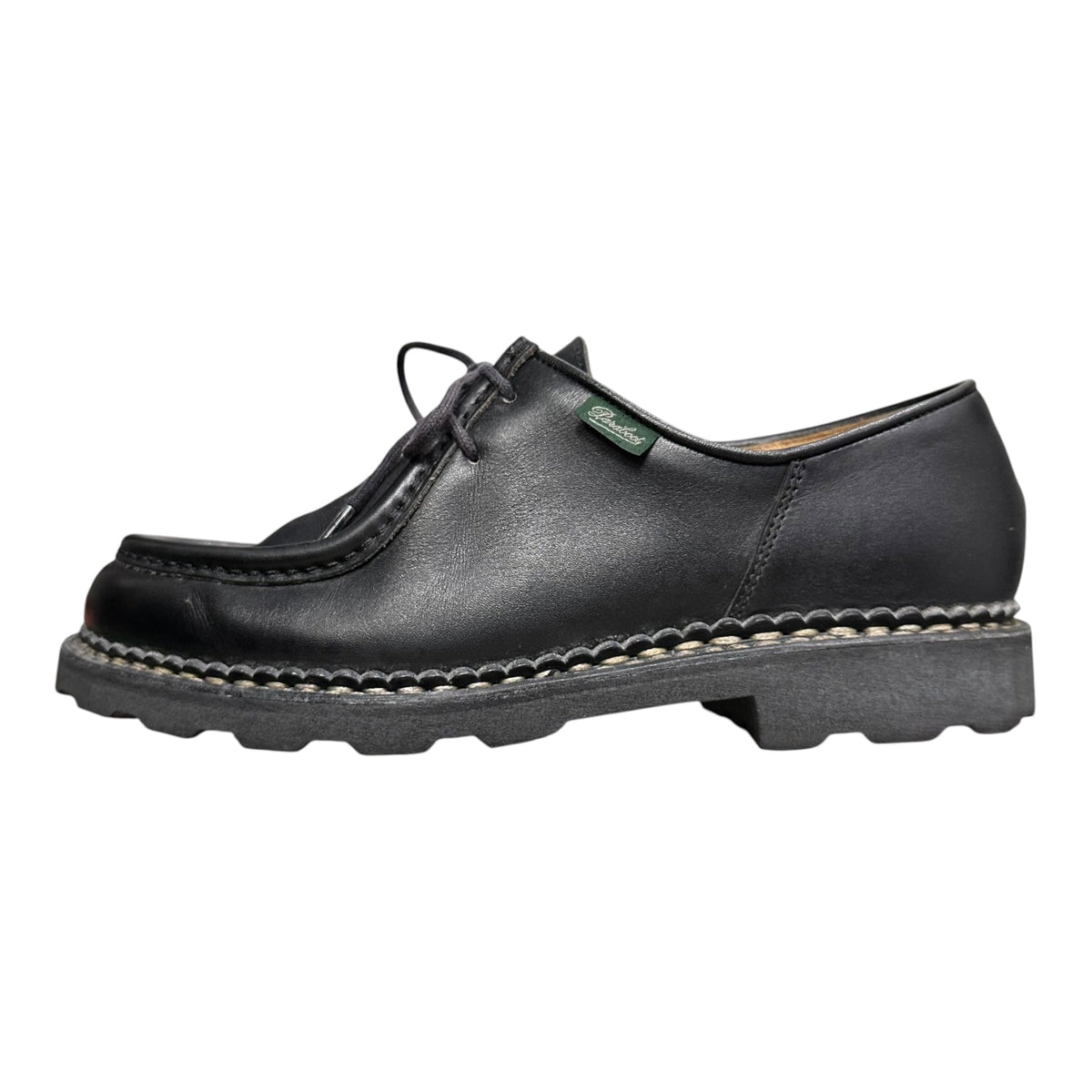 Paraboot Michael Mocassin Leather Boots Black Size 39