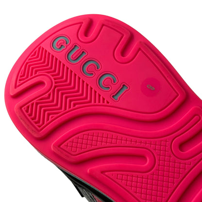 GUCCI 20SS Ultrapace R Mismatched Yellow Sneakers Size 8