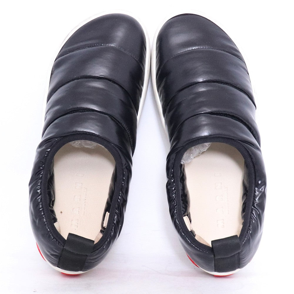 MARNI Black Padded Slip-on Sneakers Size EU 40
