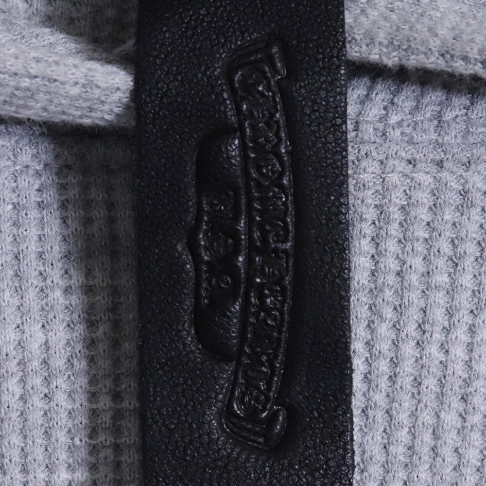 CHROME HEARTS Y NOT CH Logo Thermal Hoodie Gray Size M