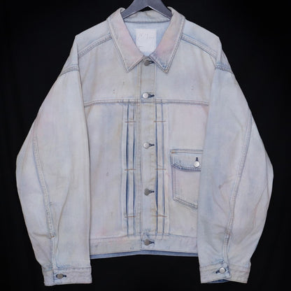 ANCELLM 25AW Layering Color Denim Jacket Indigo Size 2