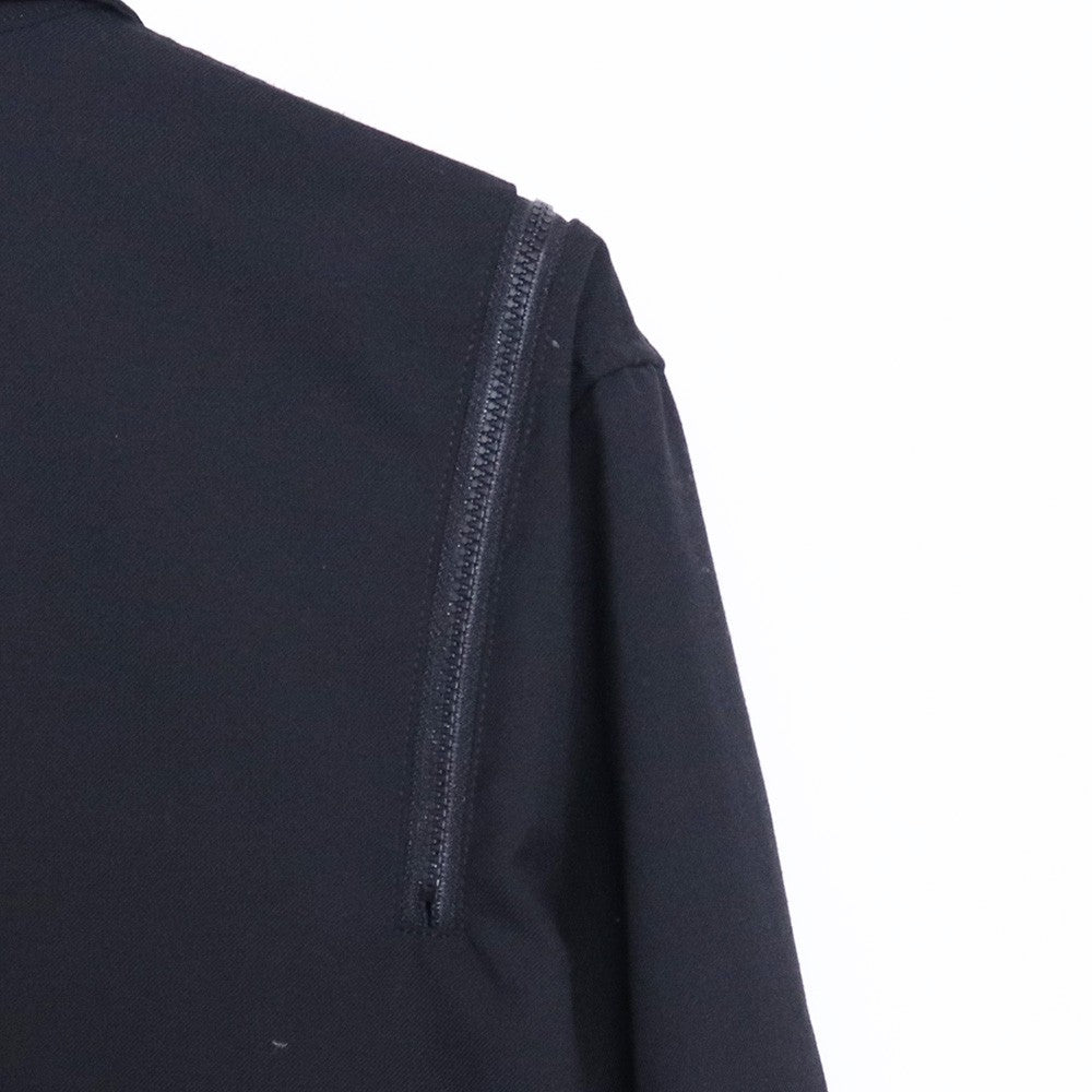 GROUND Y Wool Gabardine Zipper Shoulder Shirt Black Size 3