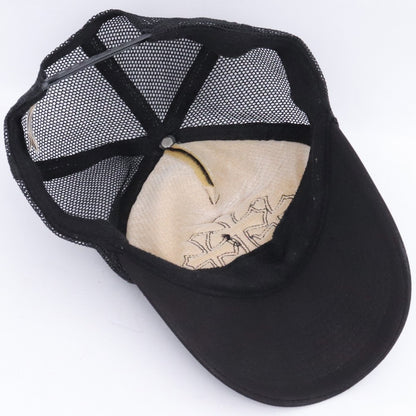 CHROME HEARTS Cemetery Cross Patch Trucker Cap Black Size F