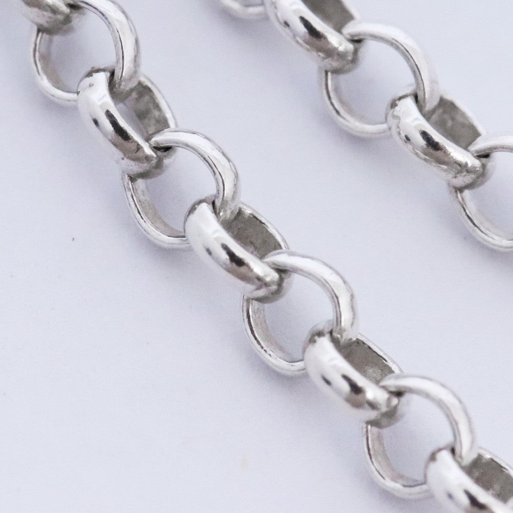 Chrome Hearts Silver Roll Chain Necklace