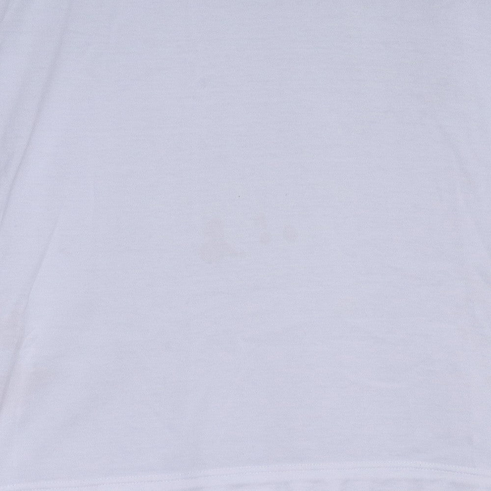 LOUIS VUITTON Circle Logo Cotton T-Shirt White Size L