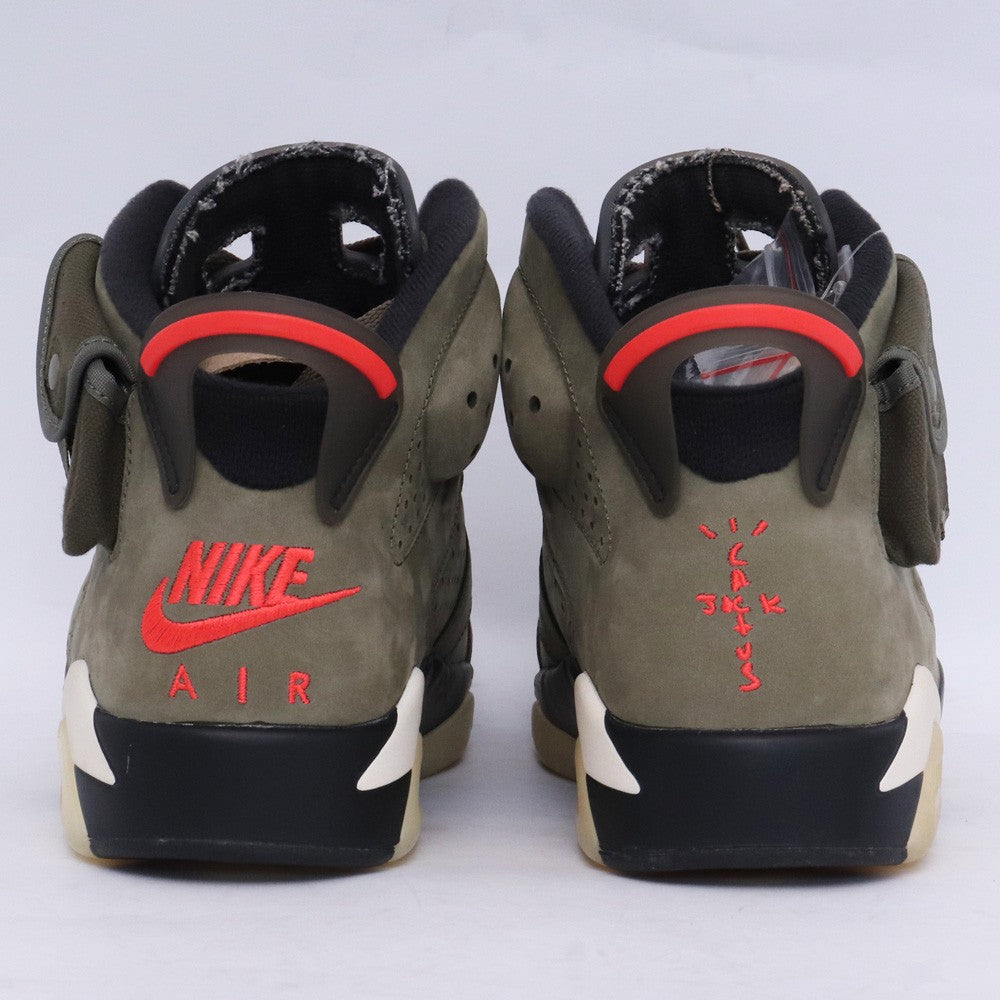 NIKE × TRAVIS SCOTT Air Jordan 6 Olive Sneakers Size 26.5cm
