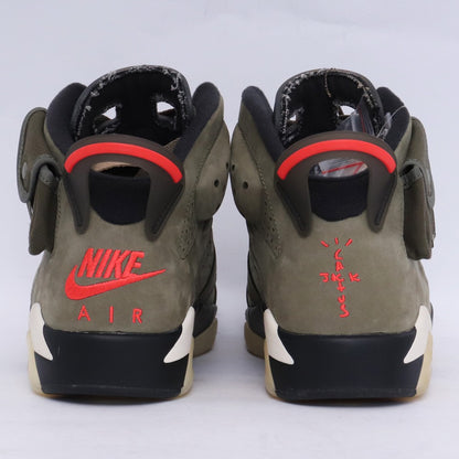 NIKE × TRAVIS SCOTT Air Jordan 6 Olive Sneakers Size 26.5cm