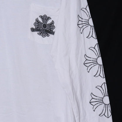 CHROME HEARTS OLD CH Plus Horseshoe T-Shirt White Size M