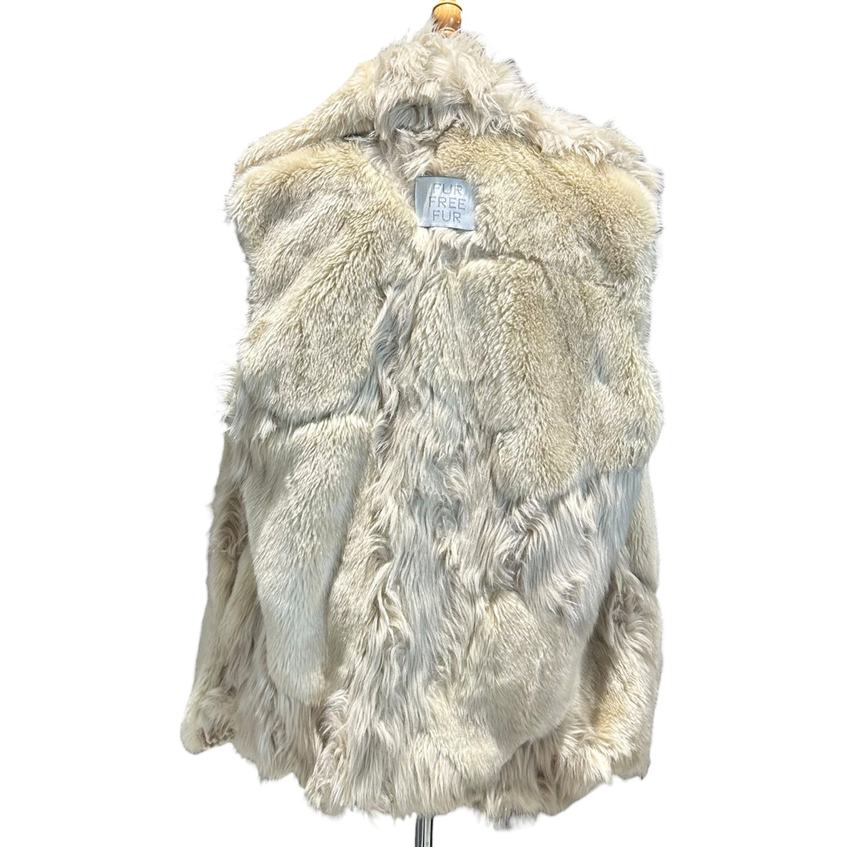 STELLA McCARTNEY 18AW Faux Fur Long Vest White Size 36