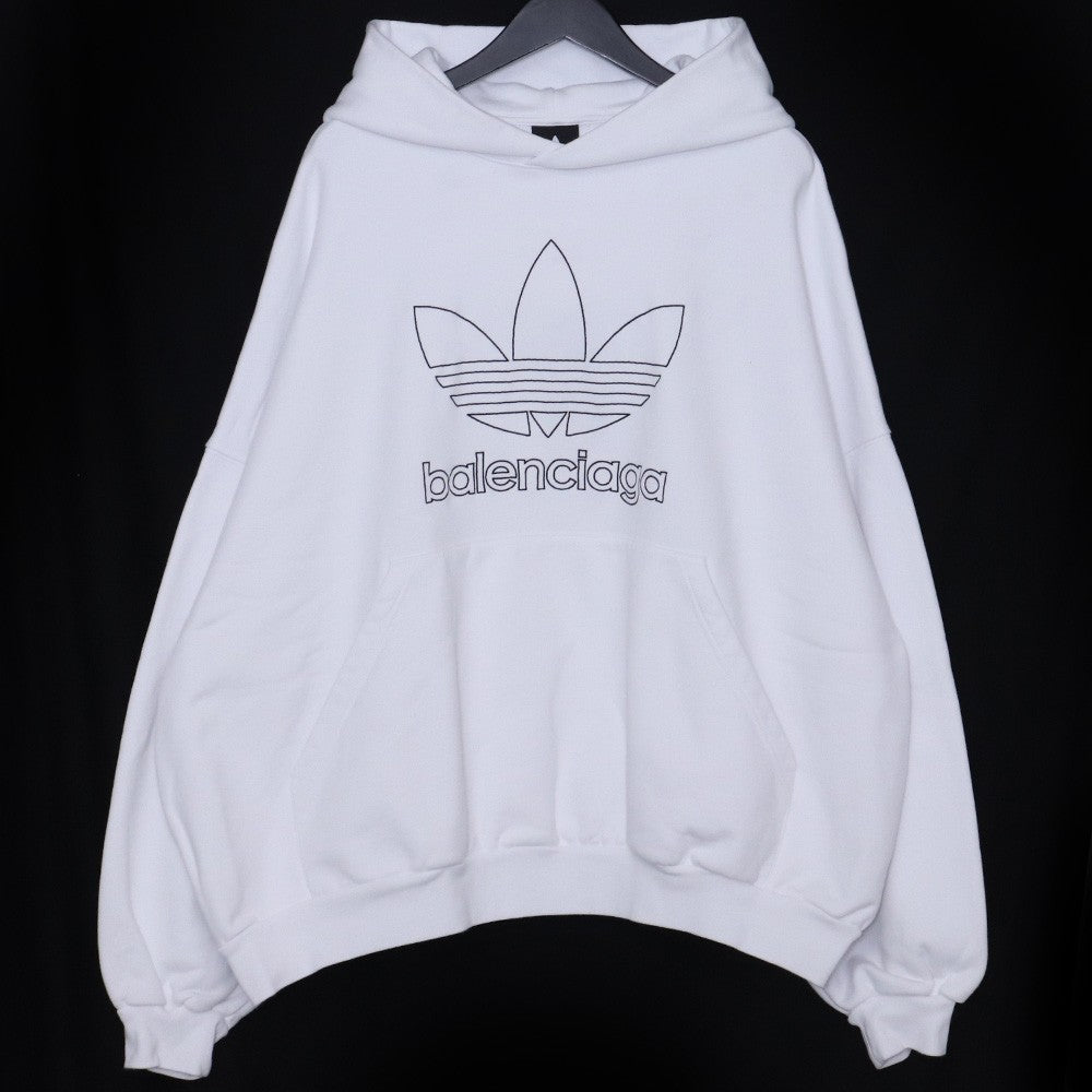 BALENCIAGA × ADIDAS 23SS Large Fit Hoodie White Size 2