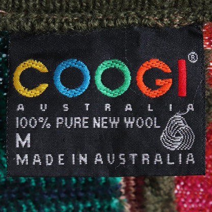 COOGI 3D Knit Cardigan Multi Wool Size M