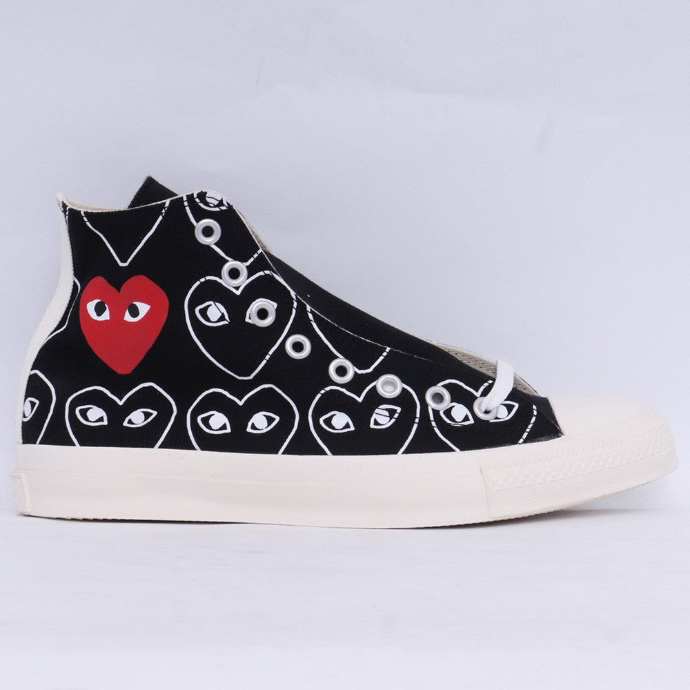 PLAY COMME des GARCONS Chuck Taylor Sneakers Black Size 27cm