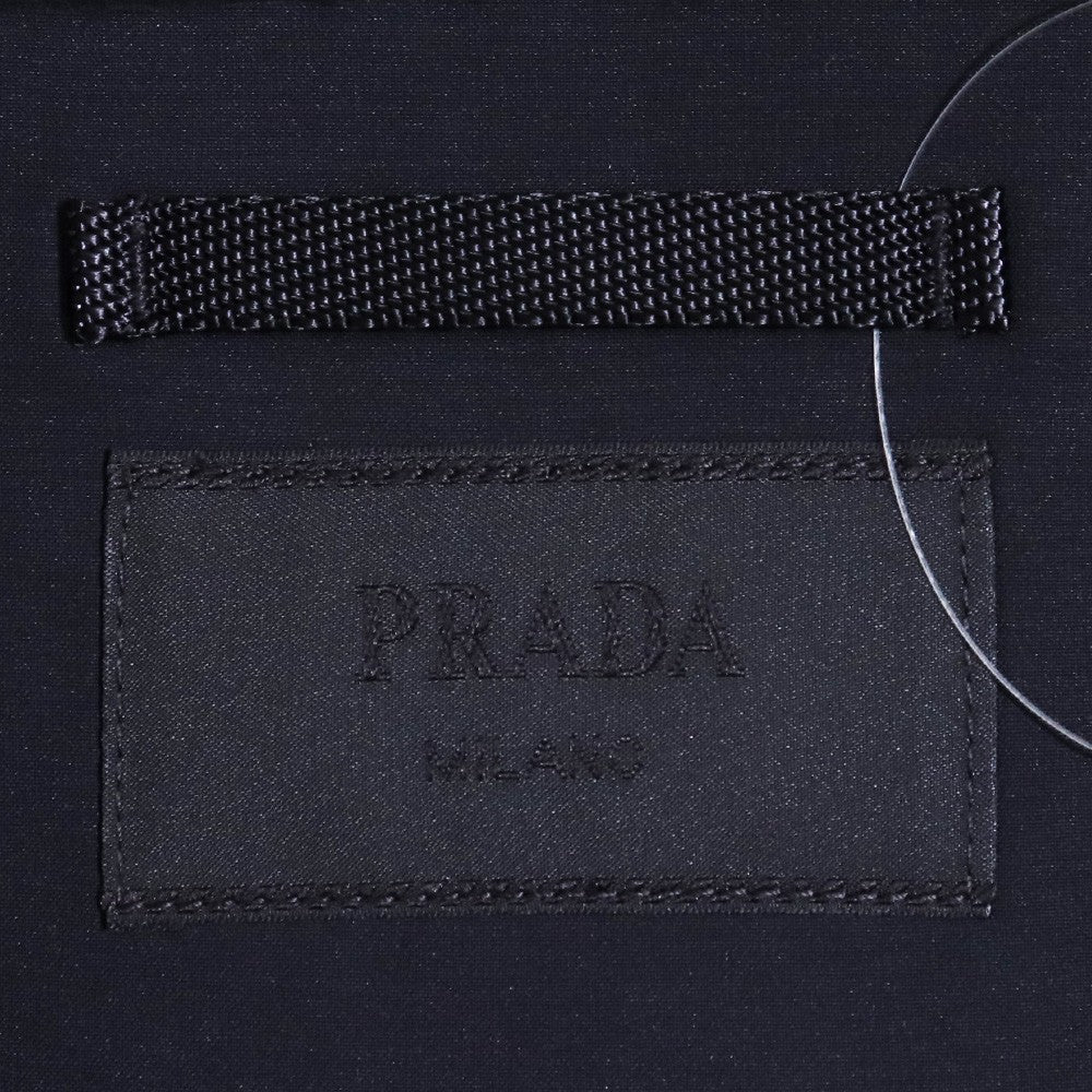 PRADA Zip-Up Blouson Jacket Black Size XS