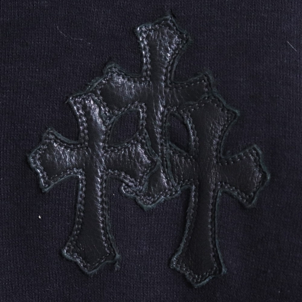 CHROME HEARTS Y NOT Cemetery Cross Sweatshirt Black Size L