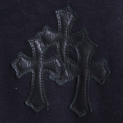 CHROME HEARTS Y NOT Cemetery Cross Sweatshirt Black Size L