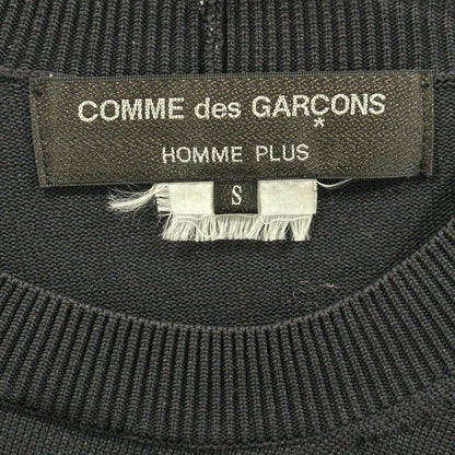 CDG HOMME PLUS 18AW Asymmetrical Hem Long Knit Black Size S