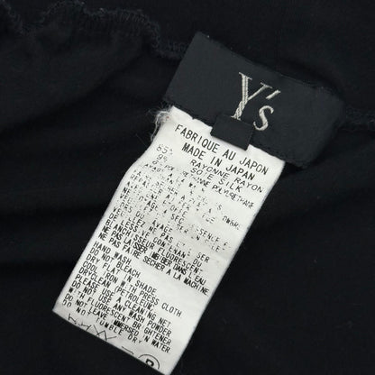 Y's 10SS Back Logo Harem Stretch Leggings Black Size 2