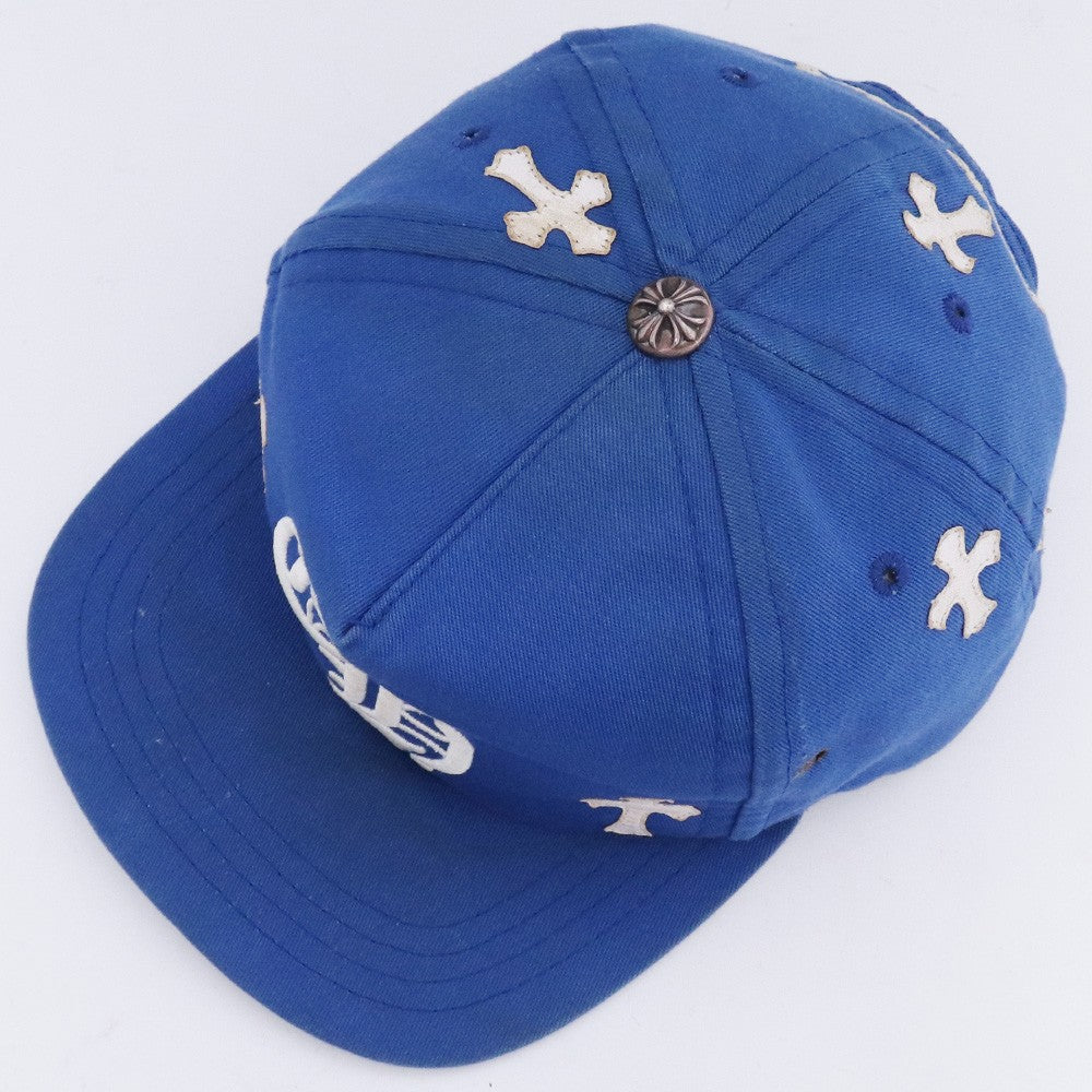 CHROME HEARTS CH Cross Patch Baseball Cap Blue Size F
