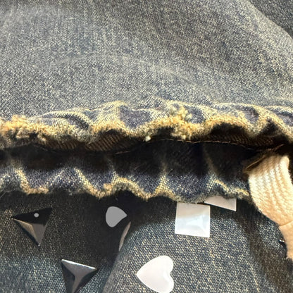 Maison MIHARA YASUHIRO Sticker Indigo Wide Jeans Size 46
