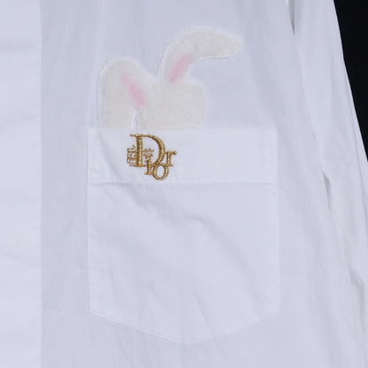 DIOR BY ERL 23SS Bunny Patch Logo Shirt White Size 42