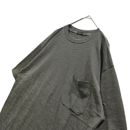COMOLI 24SS Summer Wool Striped T-Shirt Size 2
